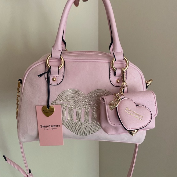 Juicy Couture Handbags - Juicy Couture Light Pink Satchel with Heart Accent